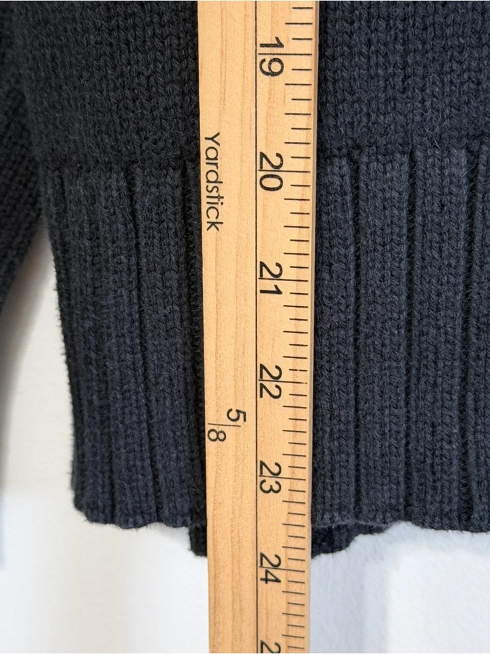 J. CREW Black Cotton Mock Neck Rollneck Boxy Sweater Size XL Chunky Knit